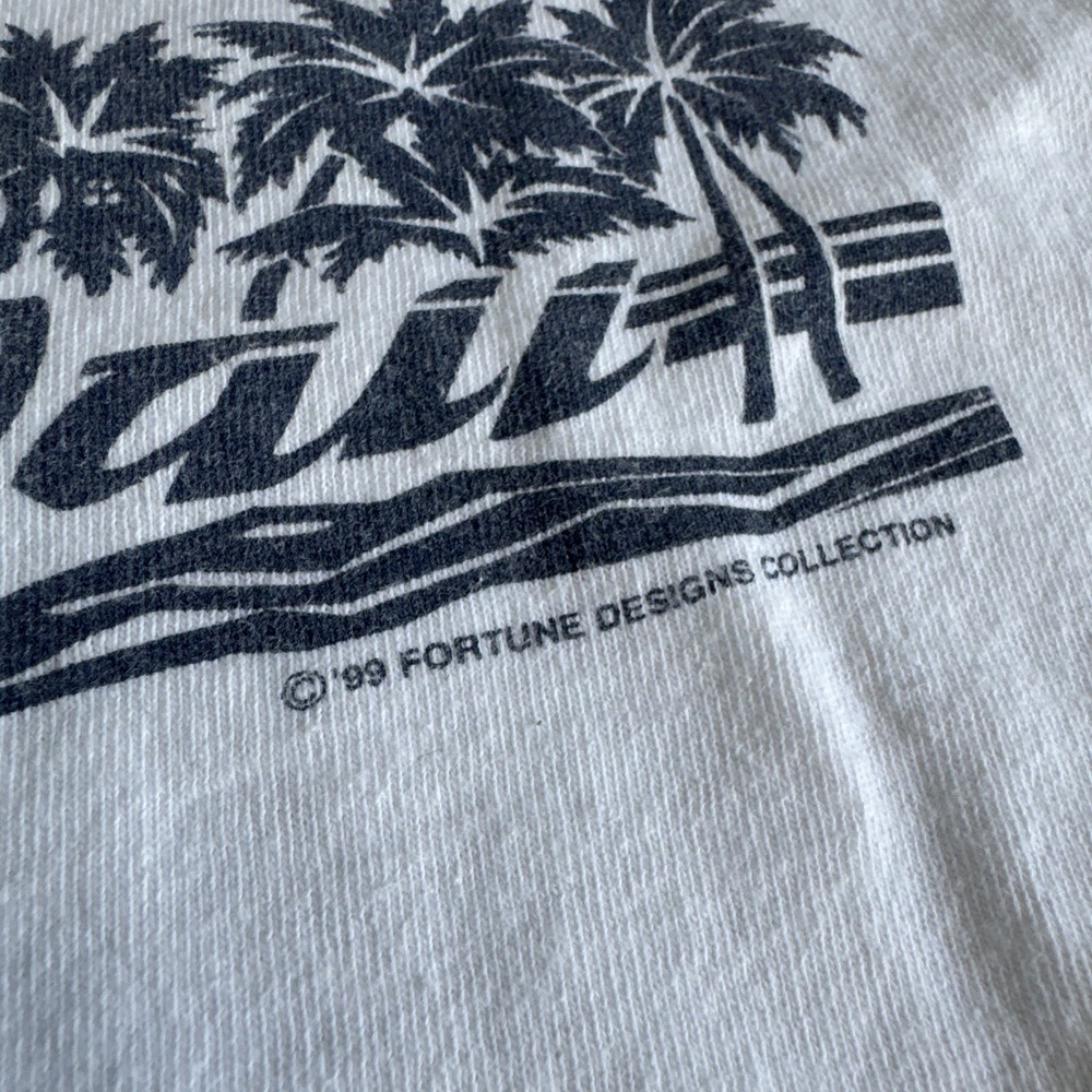 Vintage All‎ Sport Events White Mens Shirt XL Hawaii Single Stitch 100% Cotton - Picture 3 of 11